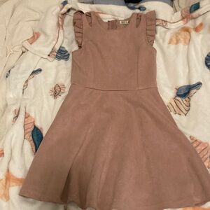 Elegant Mauve Ruffle Kids Dress